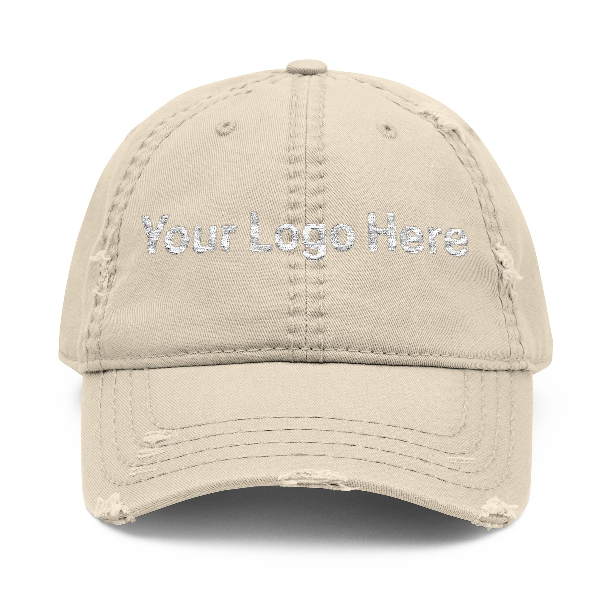 Distressed Embroidered Dad Hat