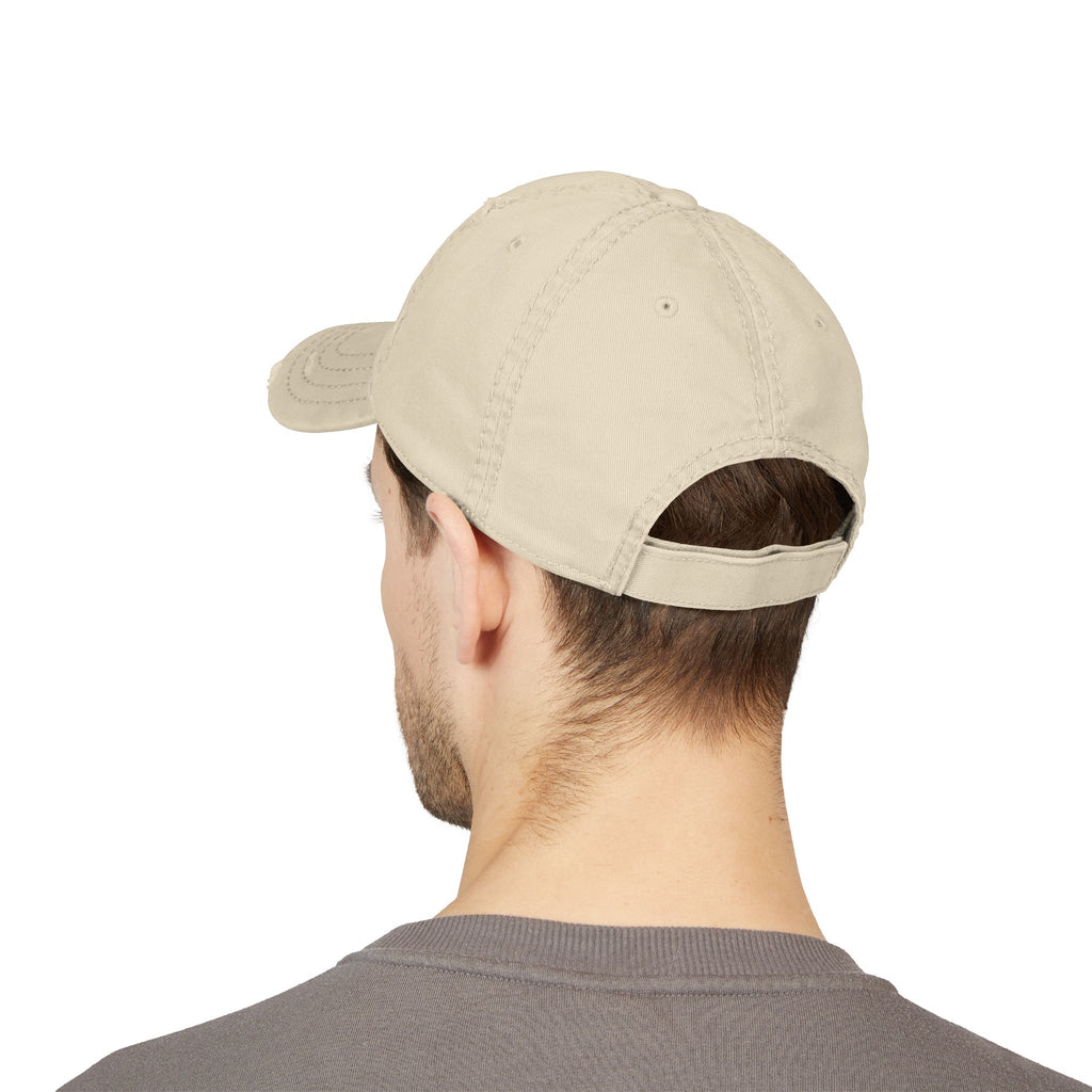 Distressed Embroidered Dad Hat
