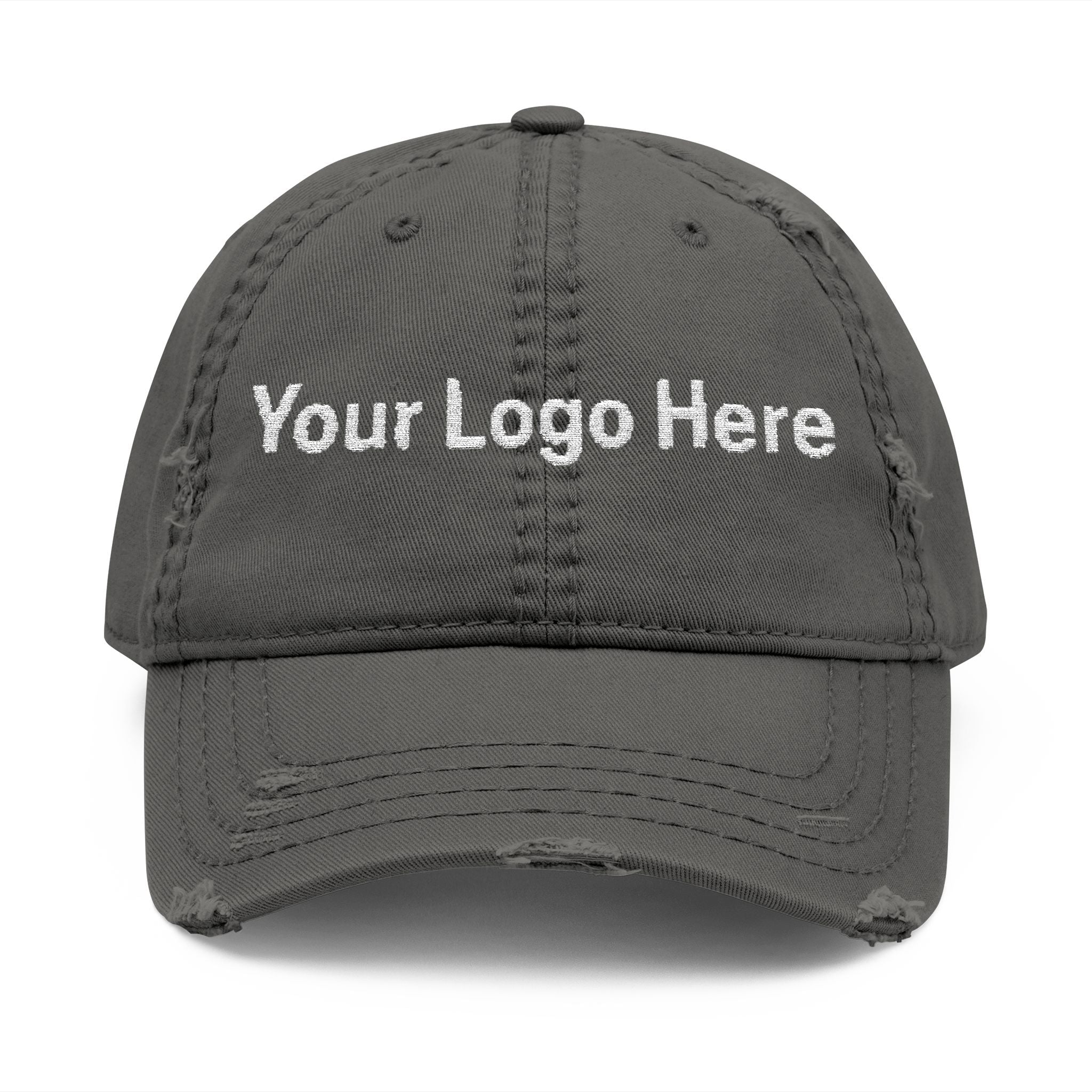 Distressed Embroidered Dad Hat