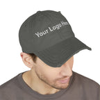 Distressed Embroidered Dad Hat