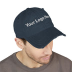 Distressed Embroidered Dad Hat
