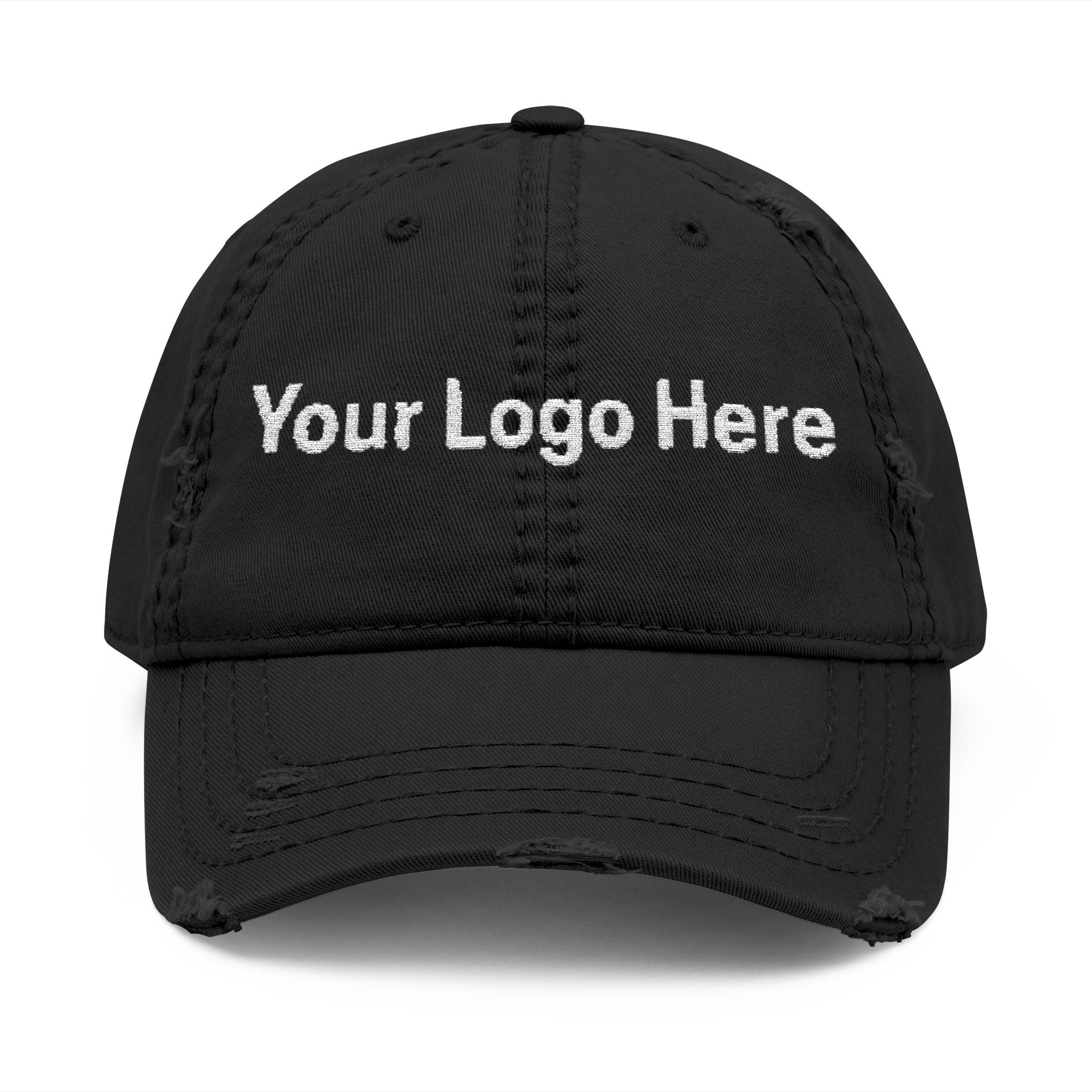 Distressed Embroidered Dad Hat