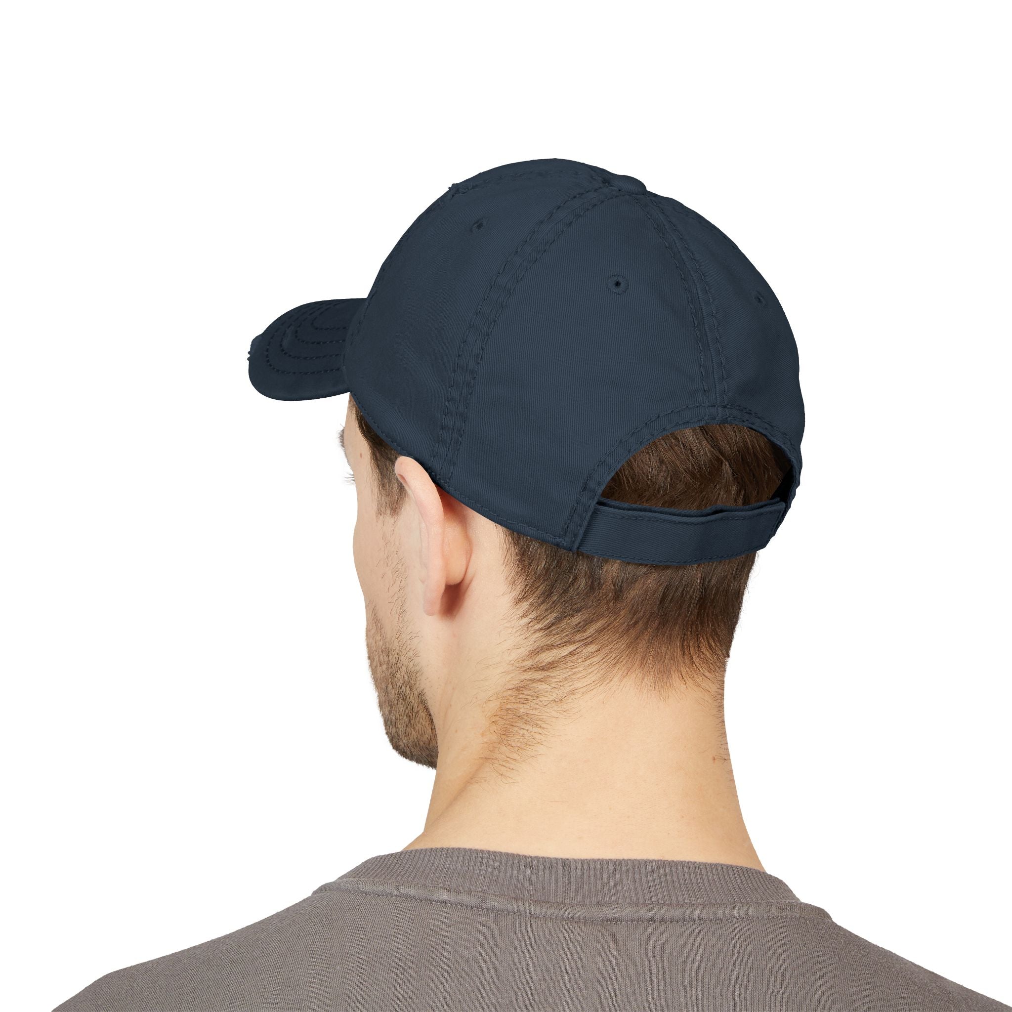 Distressed Embroidered Dad Hat