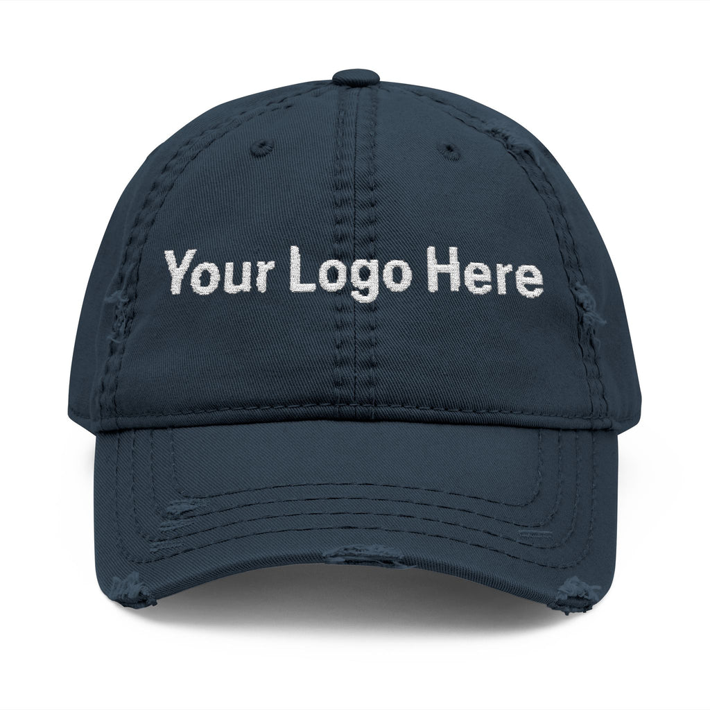Distressed Embroidered Dad Hat
